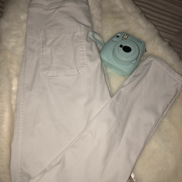 White High-waisted Skinny Jeans/Jeggings - Picture 1 of 2